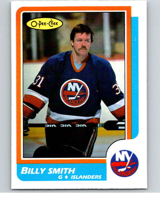 1986-87 O-Pee-Chee #228 Billy Smith  New York Islanders  V63667 Image 1