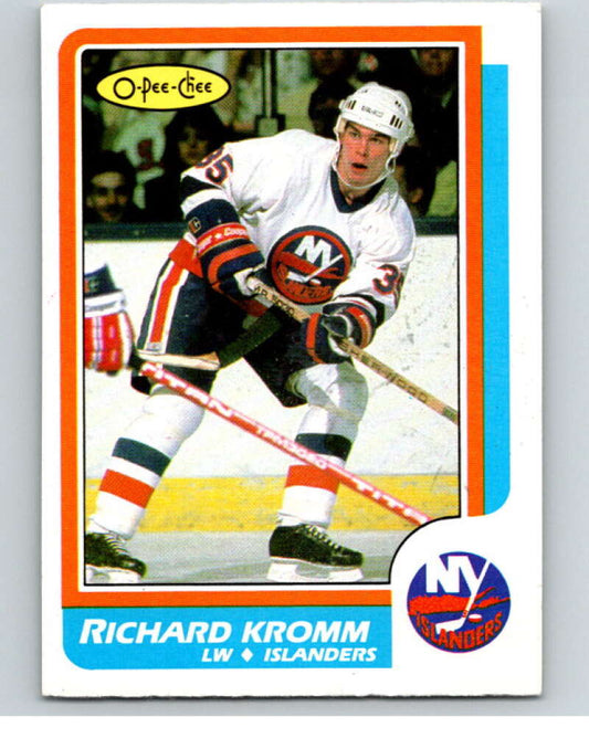 1986-87 O-Pee-Chee #229 Richard Kromm  New York Islanders  V63671 Image 1