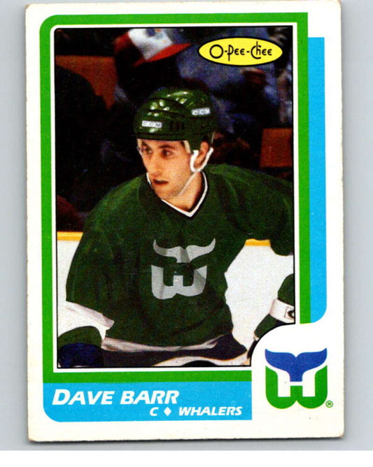 1986-87 O-Pee-Chee #237 Dave Barr  RC Rookie Hartford Whalers  V63687 Image 1