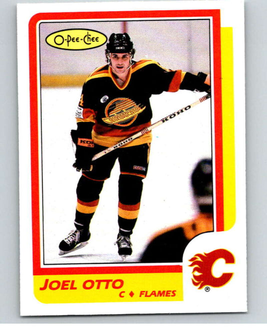 1986-87 O-Pee-Chee #247 Joel Otto UER  RC Rookie Calgary Flames  V63702 Image 1