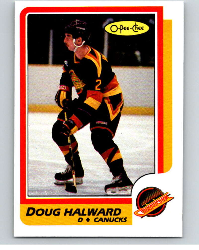 1986-87 O-Pee-Chee #248 Doug Halward Vancouver Canucks V63704 Image 1