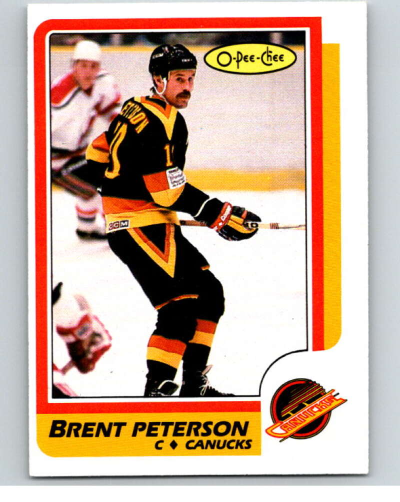 1986-87 O-Pee-Chee #251 Brent Peterson Vancouver Canucks V63707 Image 1