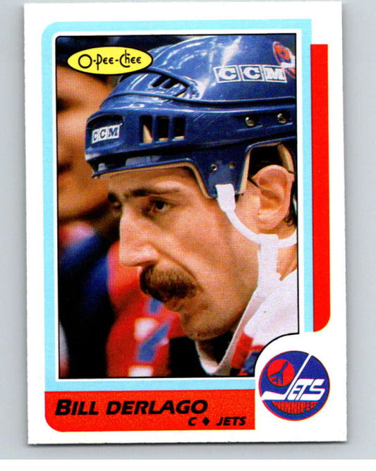 1986-87 O-Pee-Chee #254 Bill Derlago  Winnipeg Jets  V63710 Image 1