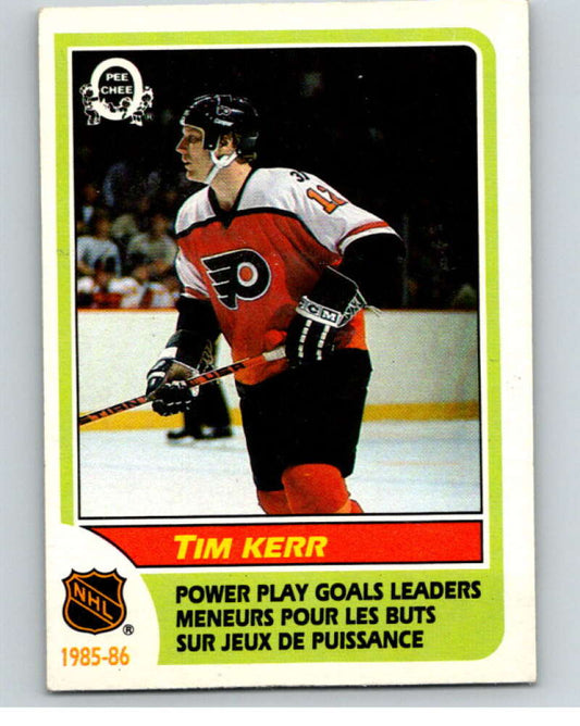 1986-87 O-Pee-Chee #261 Tim Kerr LL  Philadelphia Flyers  V63716 Image 1