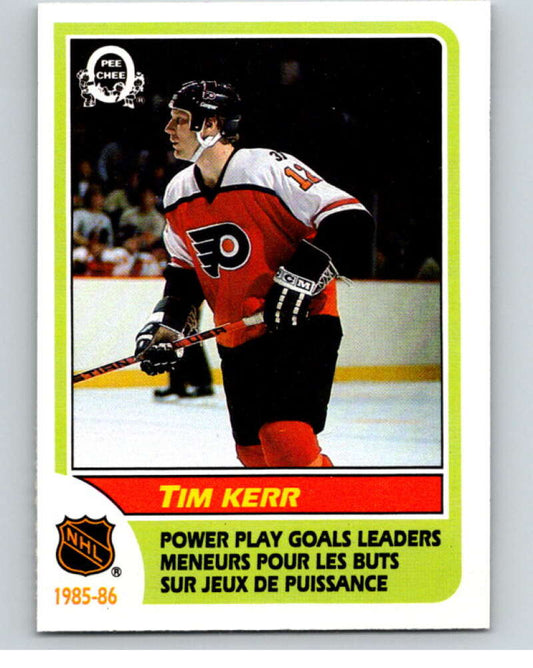 1986-87 O-Pee-Chee #261 Tim Kerr LL  Philadelphia Flyers  V63718 Image 1