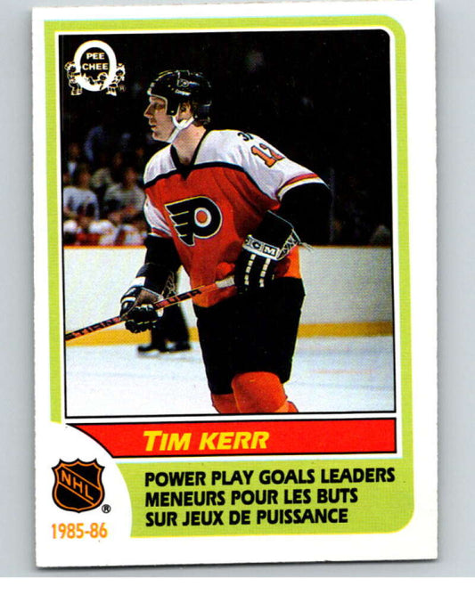 1986-87 O-Pee-Chee #261 Tim Kerr LL  Philadelphia Flyers  V63719 Image 1