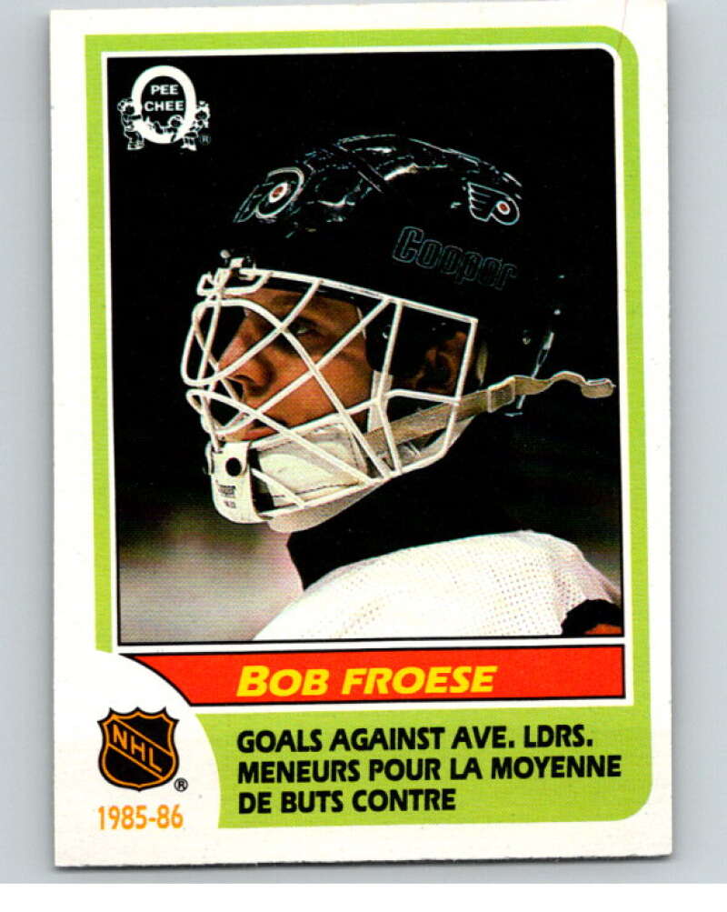 1986-87 O-Pee-Chee #263 Bob Froese LL Philadelphia Flyers V63727 Image 1