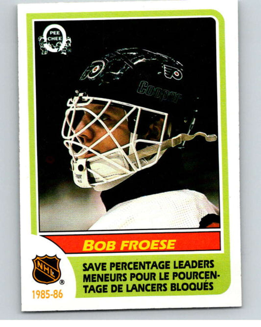 1986-87 O-Pee-Chee #264 Bob Froese LL  Philadelphia Flyers  V63730 Image 1