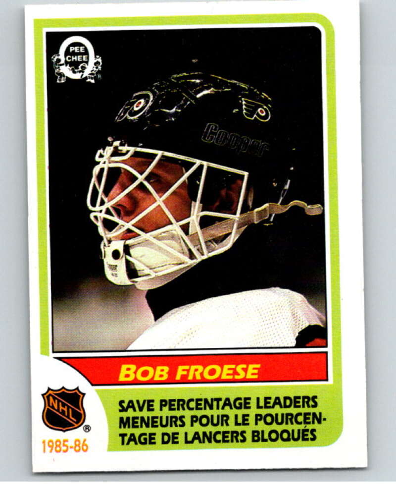 1986-87 O-Pee-Chee #264 Bob Froese LL Philadelphia Flyers V63731 Image 1