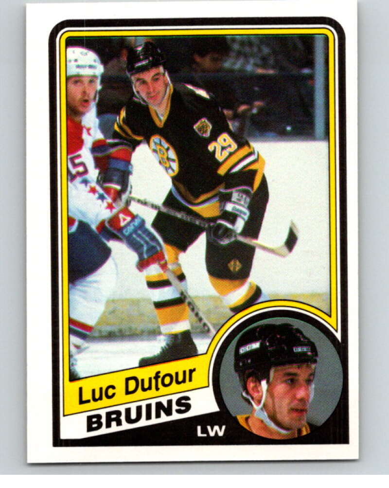 1984-85 O-Pee-Chee #3 Luc Dufour Boston Bruins V63738 Image 1