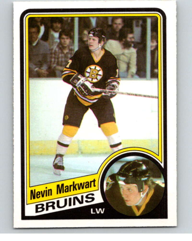 1984-85 O-Pee-Chee #8 Nevin Markwart RC Rookie Boston Bruins V63758 Image 1