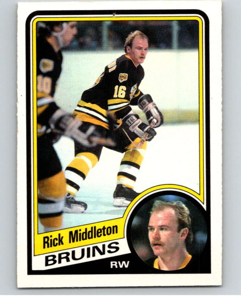 1984-85 O-Pee-Chee #9 Rick Middleton  Boston Bruins  V63760 Image 1