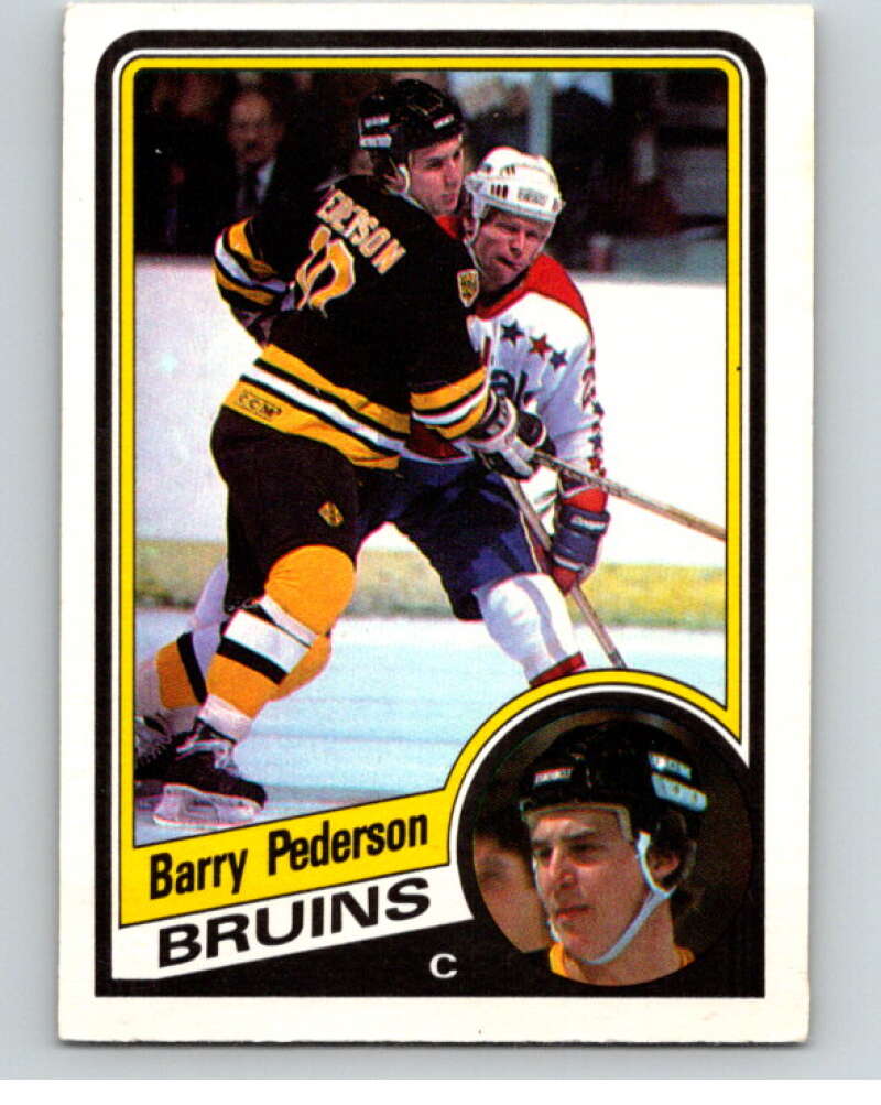 1984-85 O-Pee-Chee #14 Barry Pederson Boston Bruins V63775 Image 1