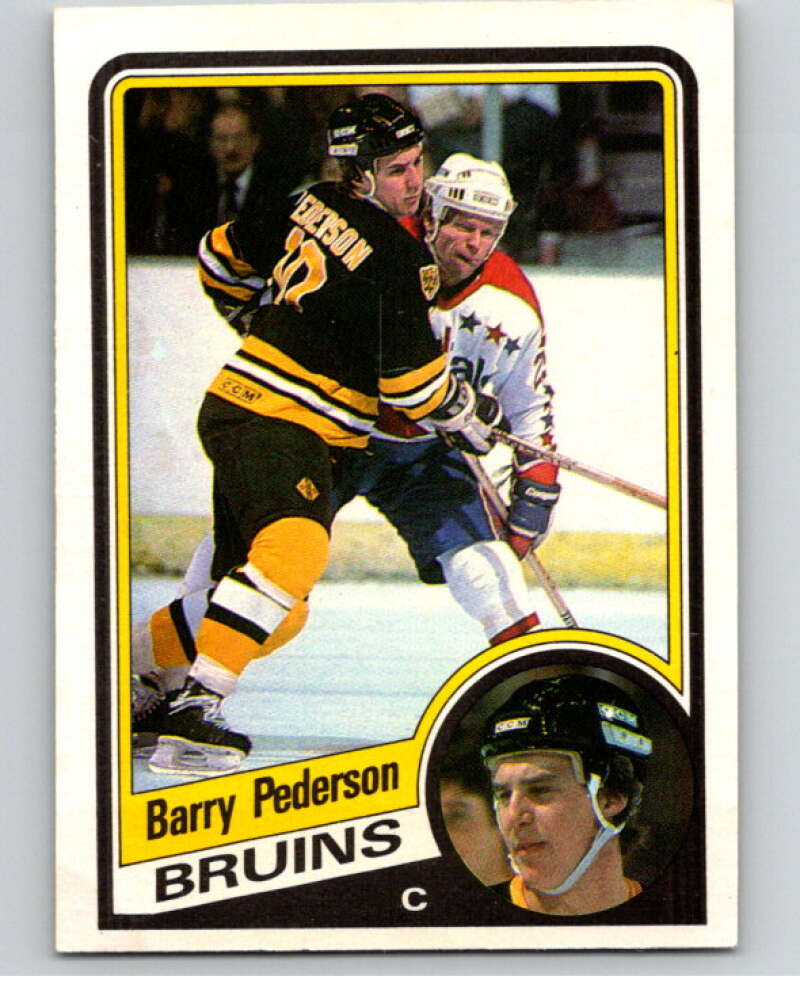 1984-85 O-Pee-Chee #14 Barry Pederson Boston Bruins V63778 Image 1