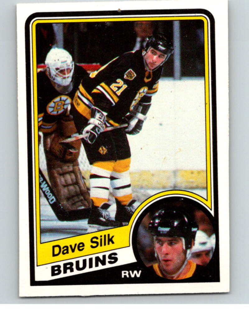1984-85 O-Pee-Chee #16 Dave Silk RC Rookie Boston Bruins V63784 Image 1