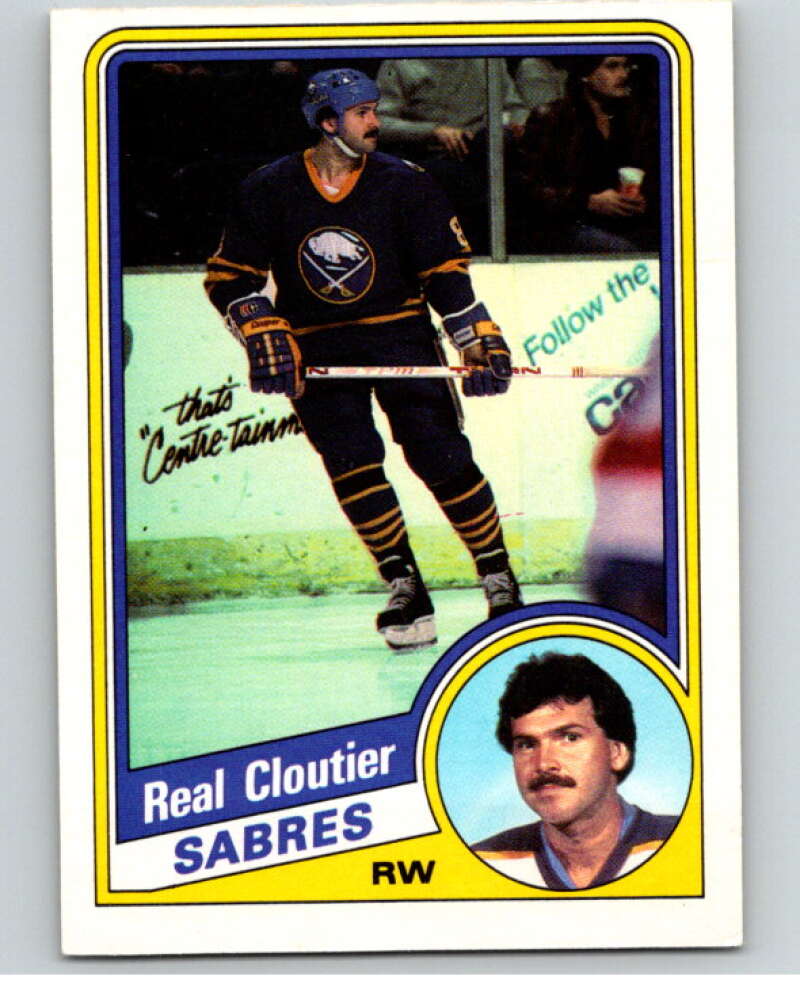 1984-85 O-Pee-Chee #19 Real Cloutier Buffalo Sabres V63786 Image 1