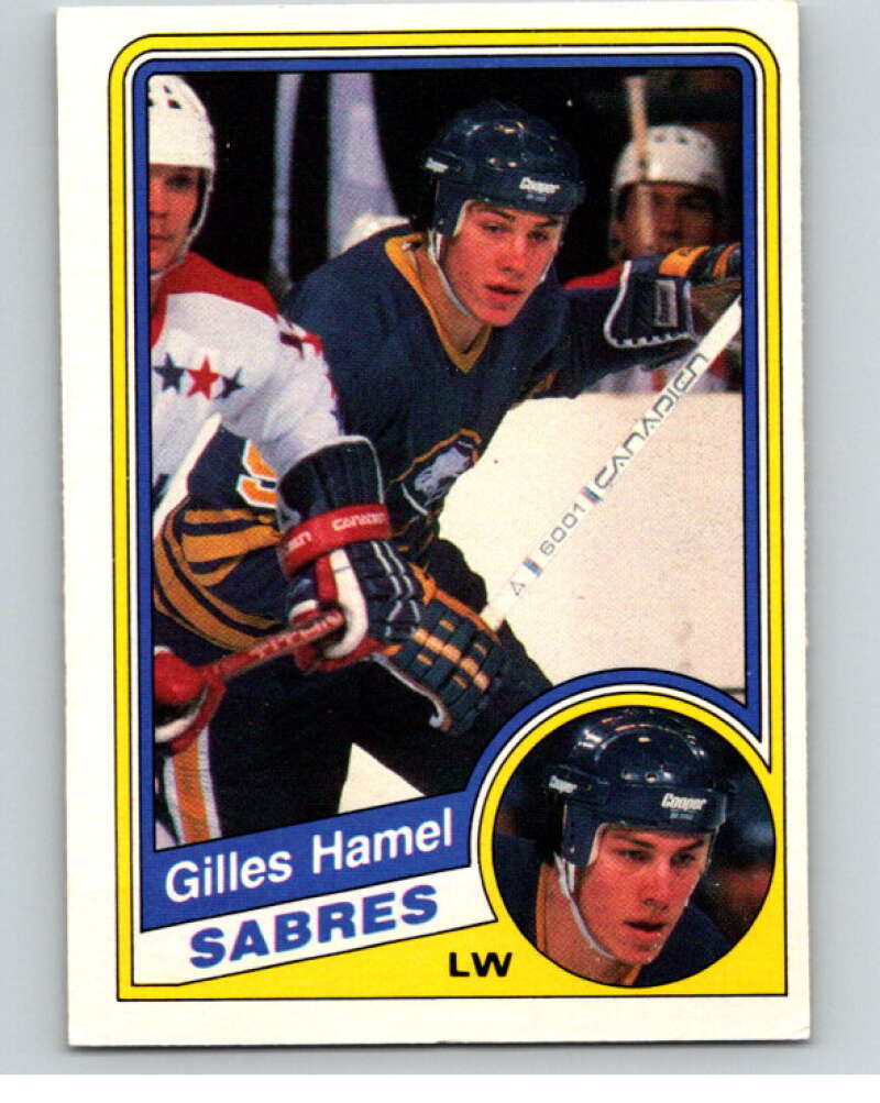 1984-85 O-Pee-Chee #22 Gilles Hamel RC Rookie Buffalo Sabres V63794 Image 1
