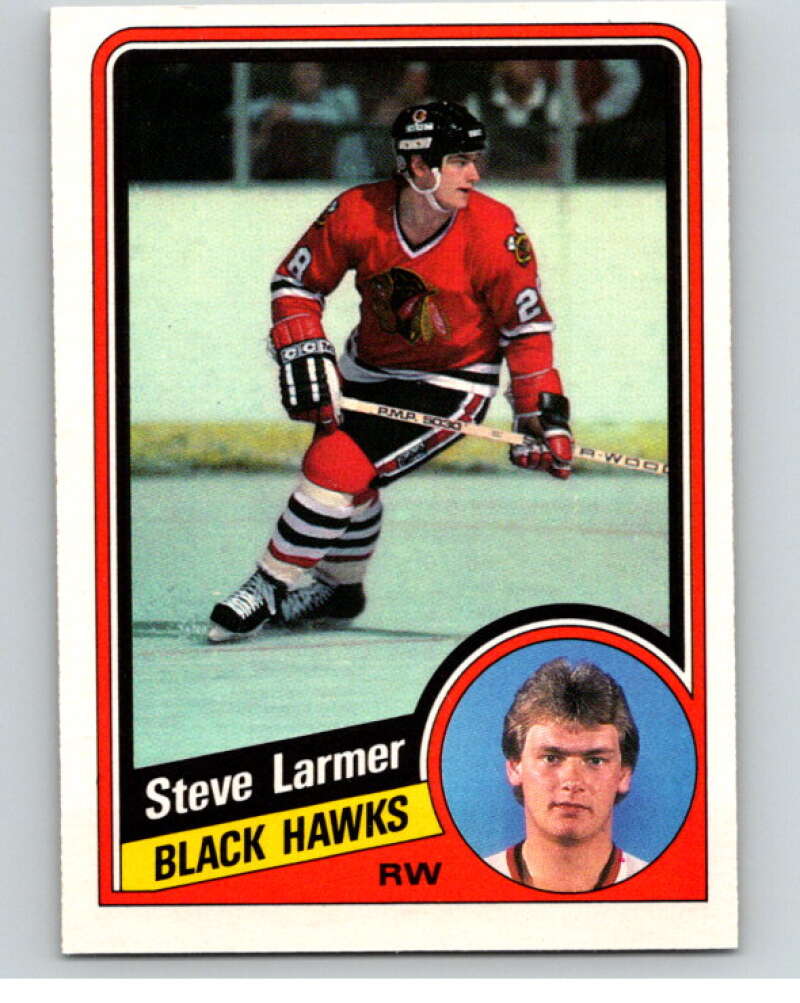 1984-85 O-Pee-Chee #36 Jeff Larmer Chicago Blackhawks V63835 Image 1