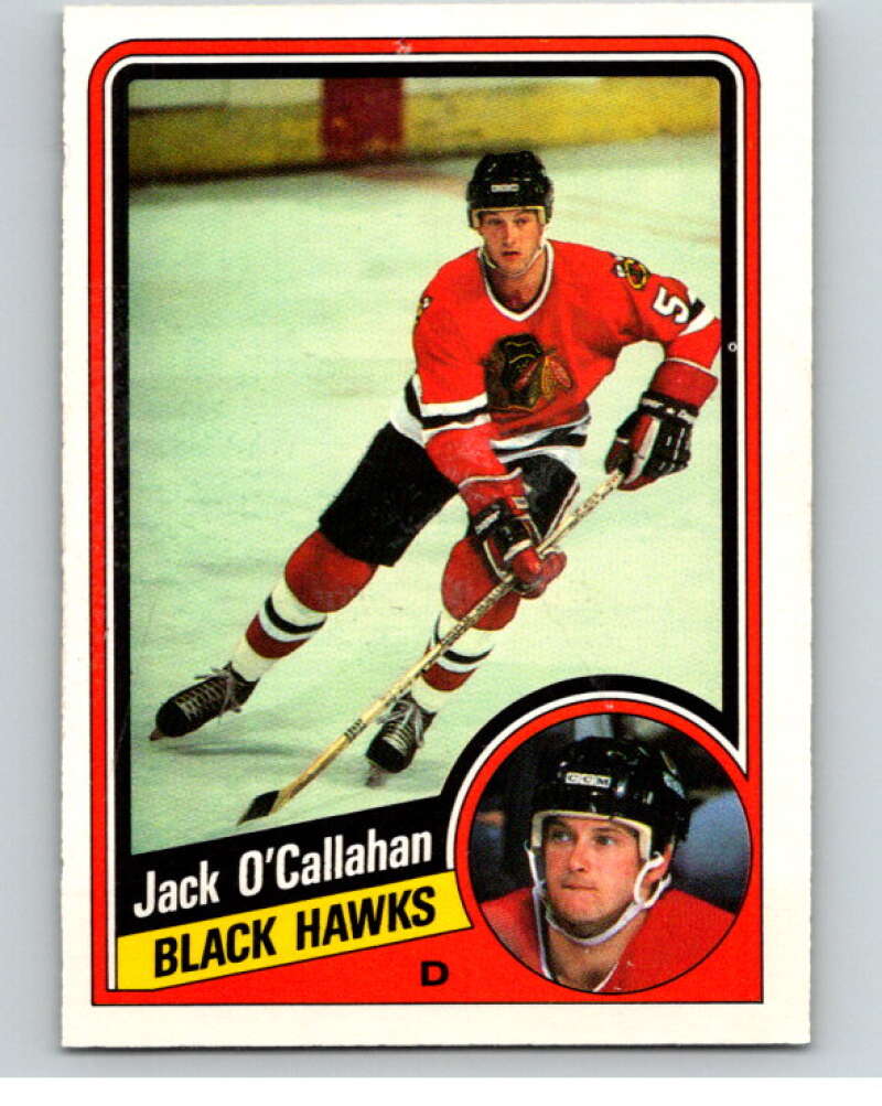 1984-85 O-Pee-Chee #43 Jack O'Callahan RC Rookie Chicago Blackhawks V63861 Image 1