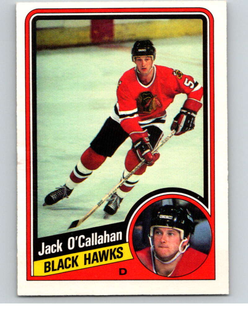1984-85 O-Pee-Chee #43 Jack O'Callahan RC Rookie Chicago Blackhawks V63862 Image 1