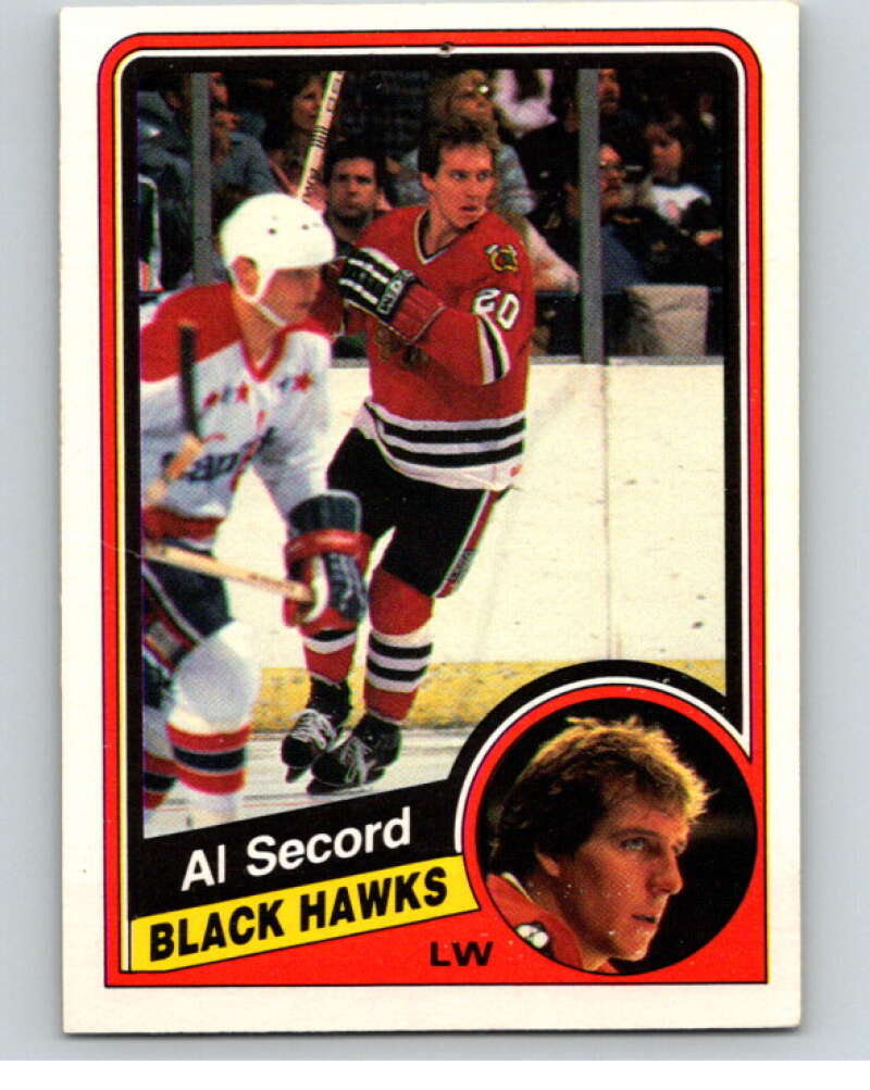 1984-85 O-Pee-Chee #46 Al Secord Chicago Blackhawks V63868 Image 1