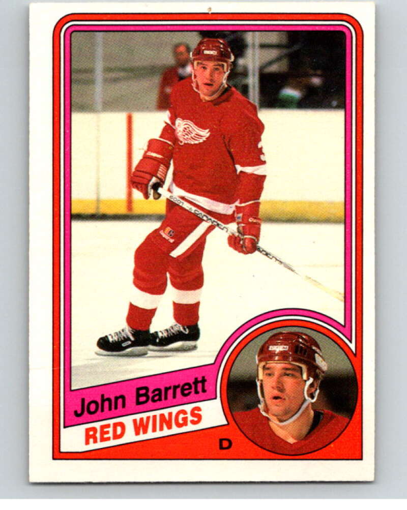 1984-85 O-Pee-Chee #49 John Barrett Detroit Red Wings V63877 Image 1
