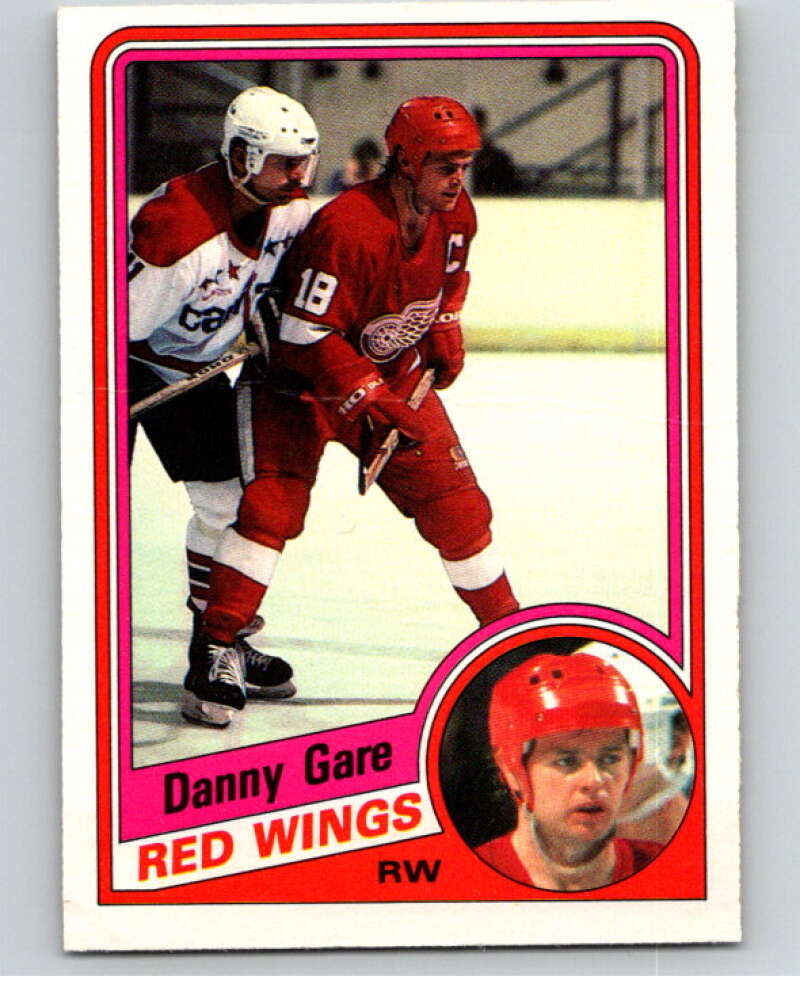 1984-85 O-Pee-Chee #54 Danny Gare Detroit Red Wings V63895 Image 1