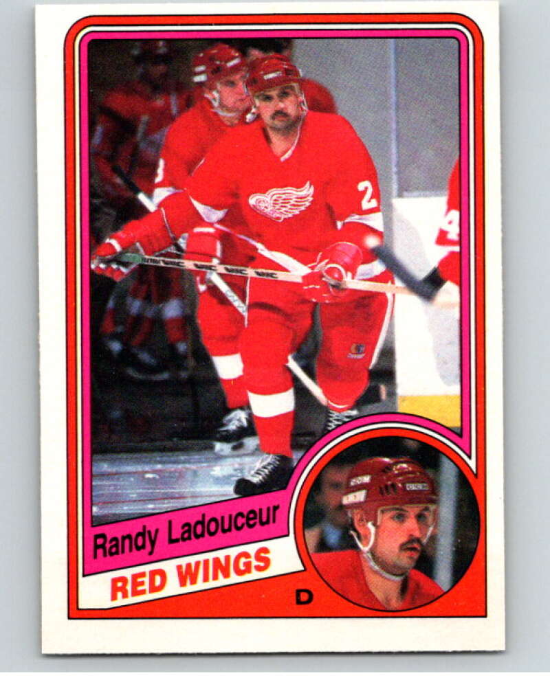 1984-85 O-Pee-Chee #60 Randy Ladouceur RC Rookie Detroit Red Wings V63912 Image 1