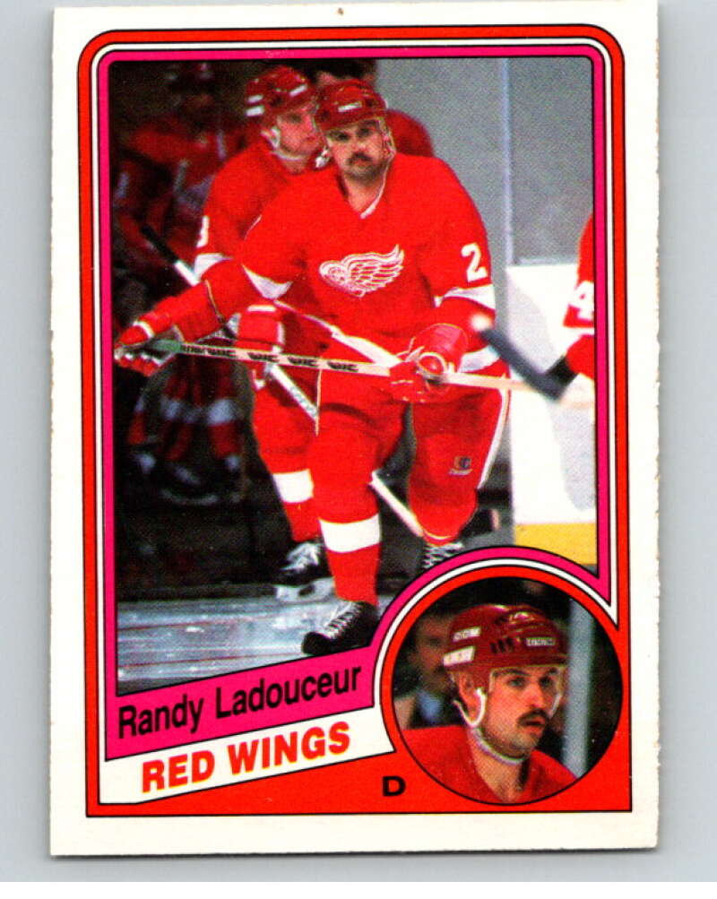 1984-85 O-Pee-Chee #60 Randy Ladouceur RC Rookie Detroit Red Wings V63914 Image 1