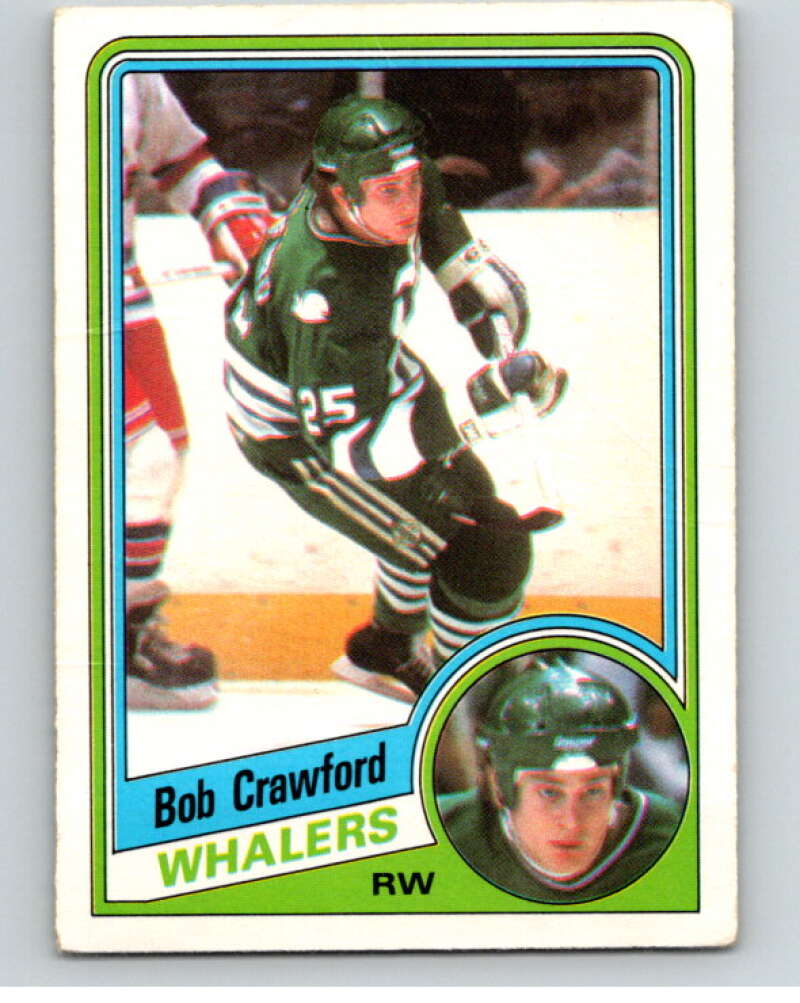 1984-85 O-Pee-Chee #68 Bob Crawford RC Rookie Hartford Whalers V63928 Image 1