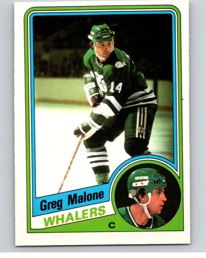 1984-85 O-Pee-Chee #74 Greg Malone Hartford Whalers V63944 Image 1
