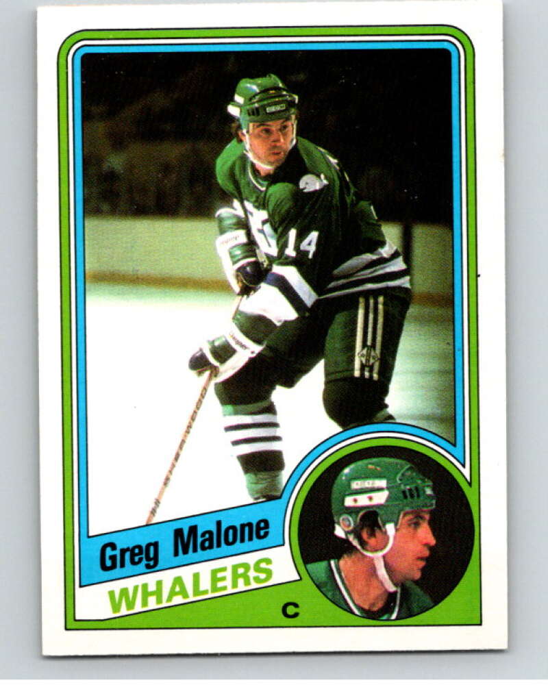 1984-85 O-Pee-Chee #74 Greg Malone Hartford Whalers V63947 Image 1