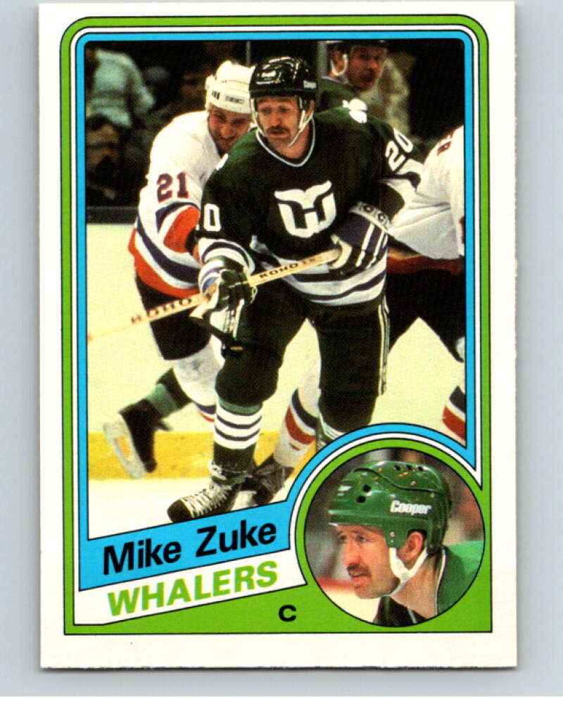1984-85 O-Pee-Chee #80 Mike Zuke Hartford Whalers V63962 Image 1