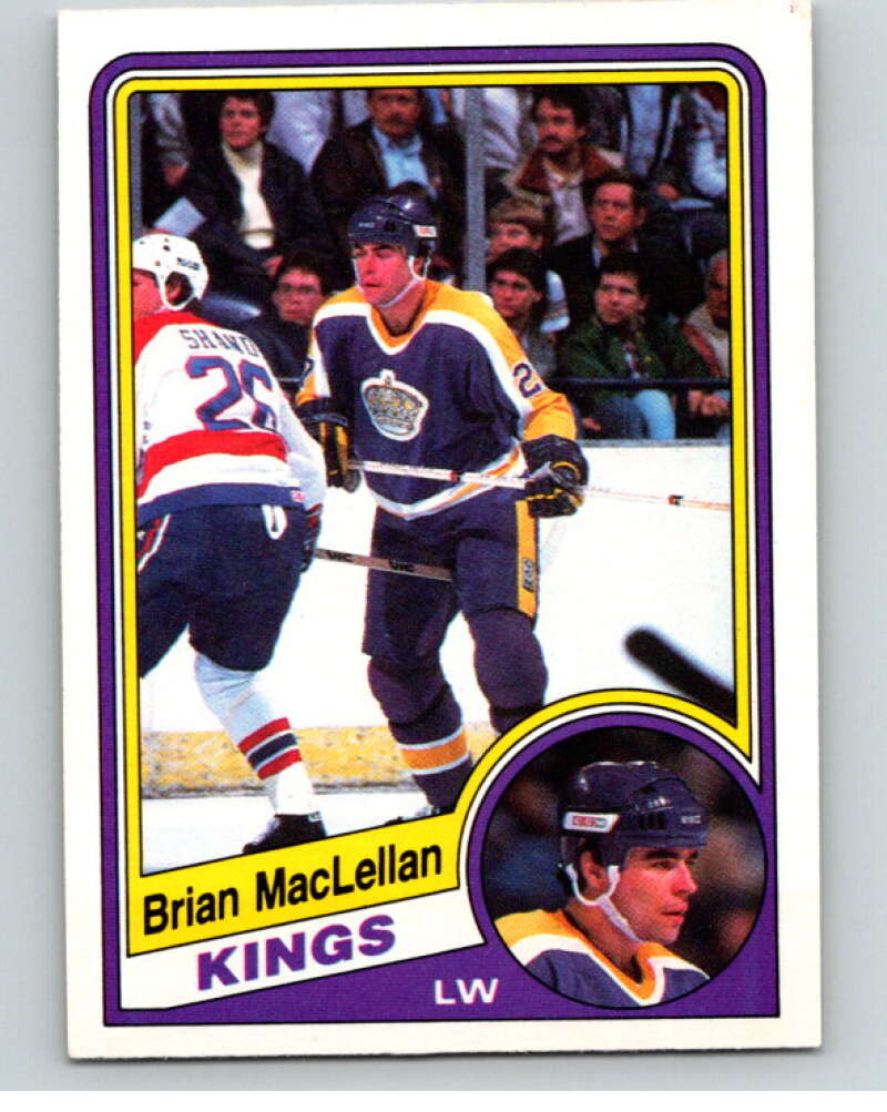 1984-85 O-Pee-Chee #87 Brian MacLellan RC Rookie Los Angeles Kings V63976 Image 1
