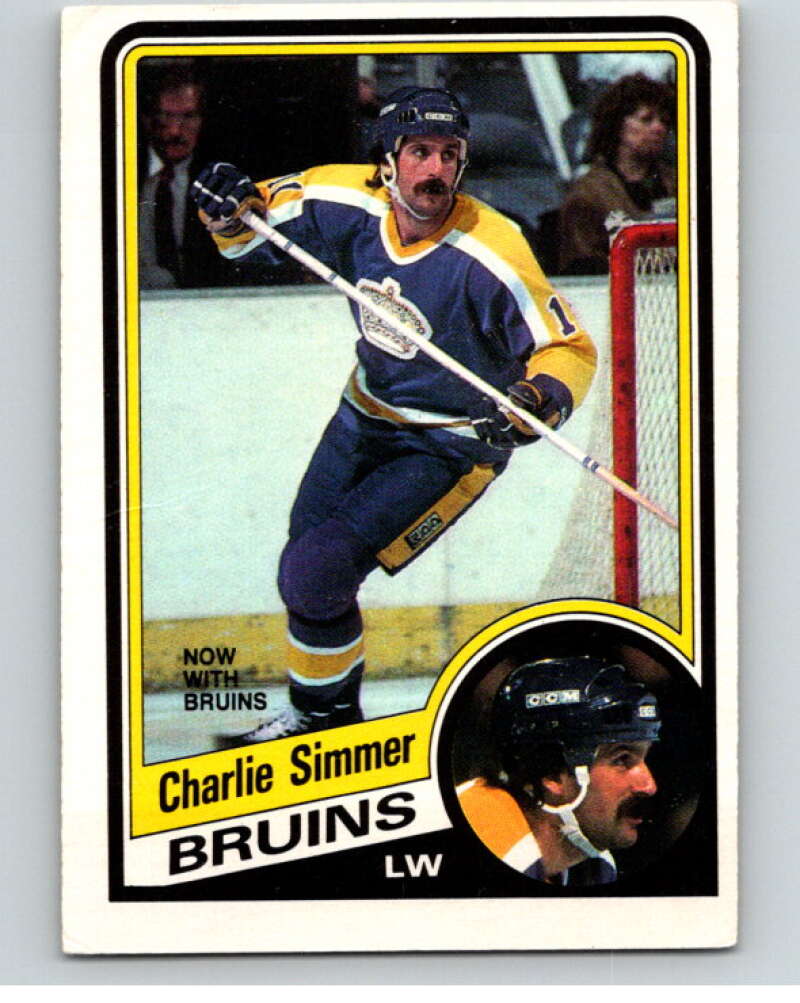 1984-85 O-Pee-Chee #90 Charlie Simmer Los Angeles Kings V63987 Image 1