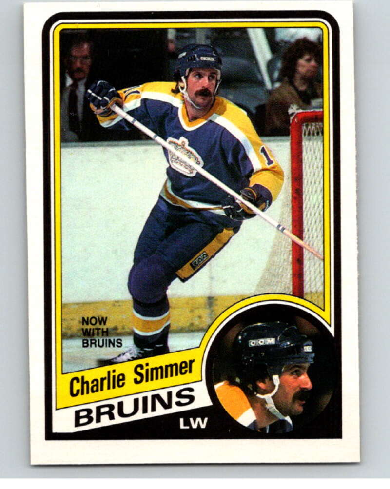 1984-85 O-Pee-Chee #90 Charlie Simmer Los Angeles Kings V63988 Image 1