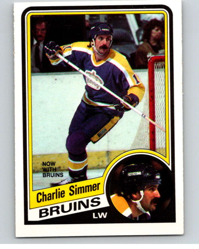 1984-85 O-Pee-Chee #90 Charlie Simmer Los Angeles Kings V63989 Image 1