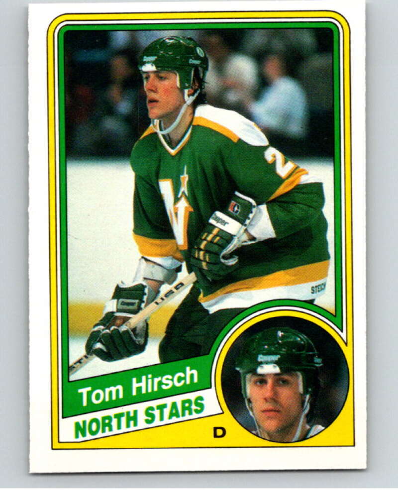 1984-85 O-Pee-Chee #99 Tom Hirsch RC Rookie Minnesota North Stars V64008 Image 1
