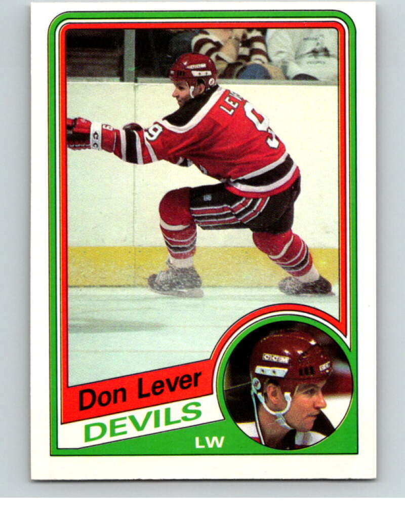 1984-85 O-Pee-Chee #112 Don Lever New Jersey Devils V64048 Image 1
