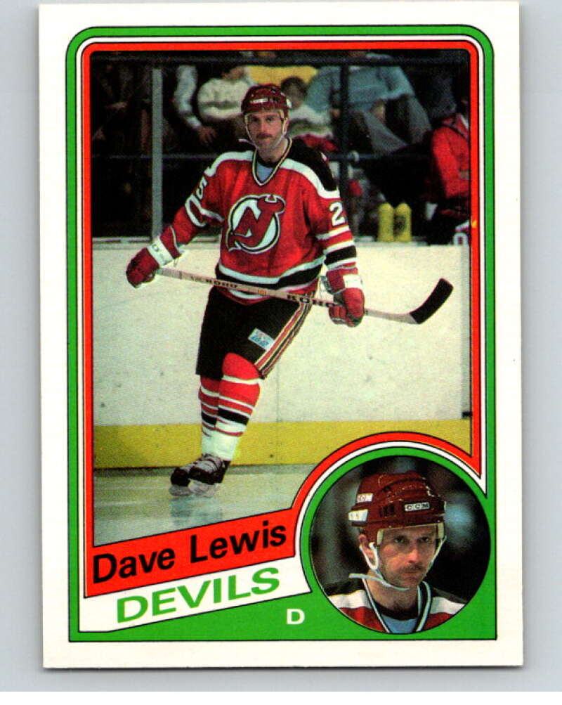 1984-85 O-Pee-Chee #113 Dave Lewis New Jersey Devils V64049 Image 1