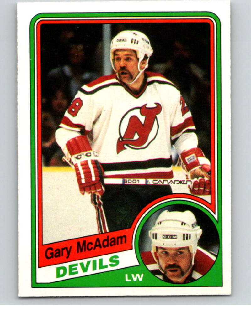 1984-85 O-Pee-Chee #117 Gary McAdam New Jersey Devils V64064 Image 1