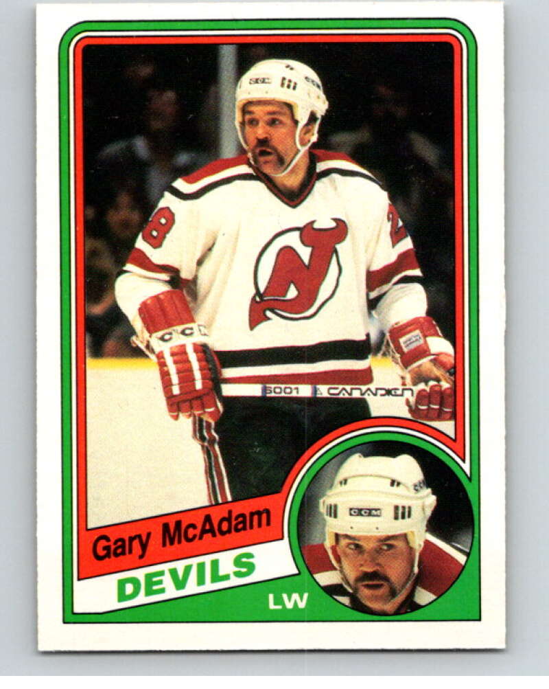 1984-85 O-Pee-Chee #117 Gary McAdam New Jersey Devils V64065 Image 1