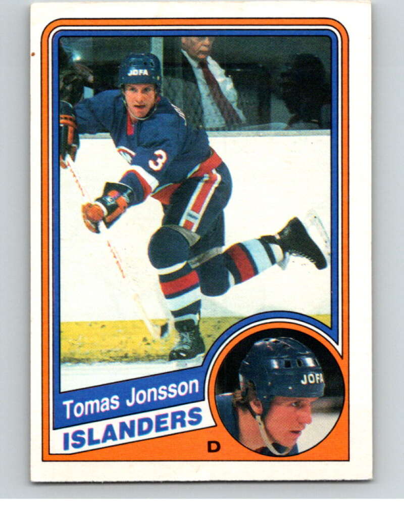 1984-85 O-Pee-Chee #128 Tomas Jonsson New York Islanders V64095 Image 1