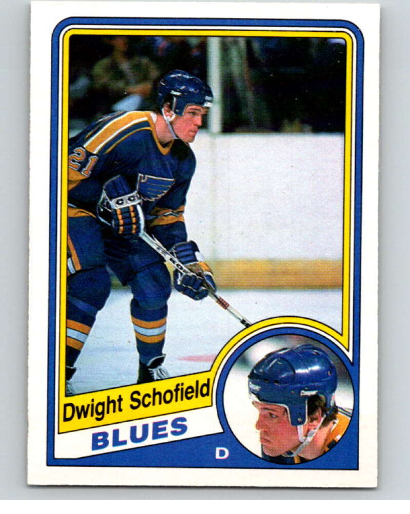 1984-85 O-Pee-Chee #191 Dwight Schofield RC Rookie St. Louis Blues V64254 Image 1