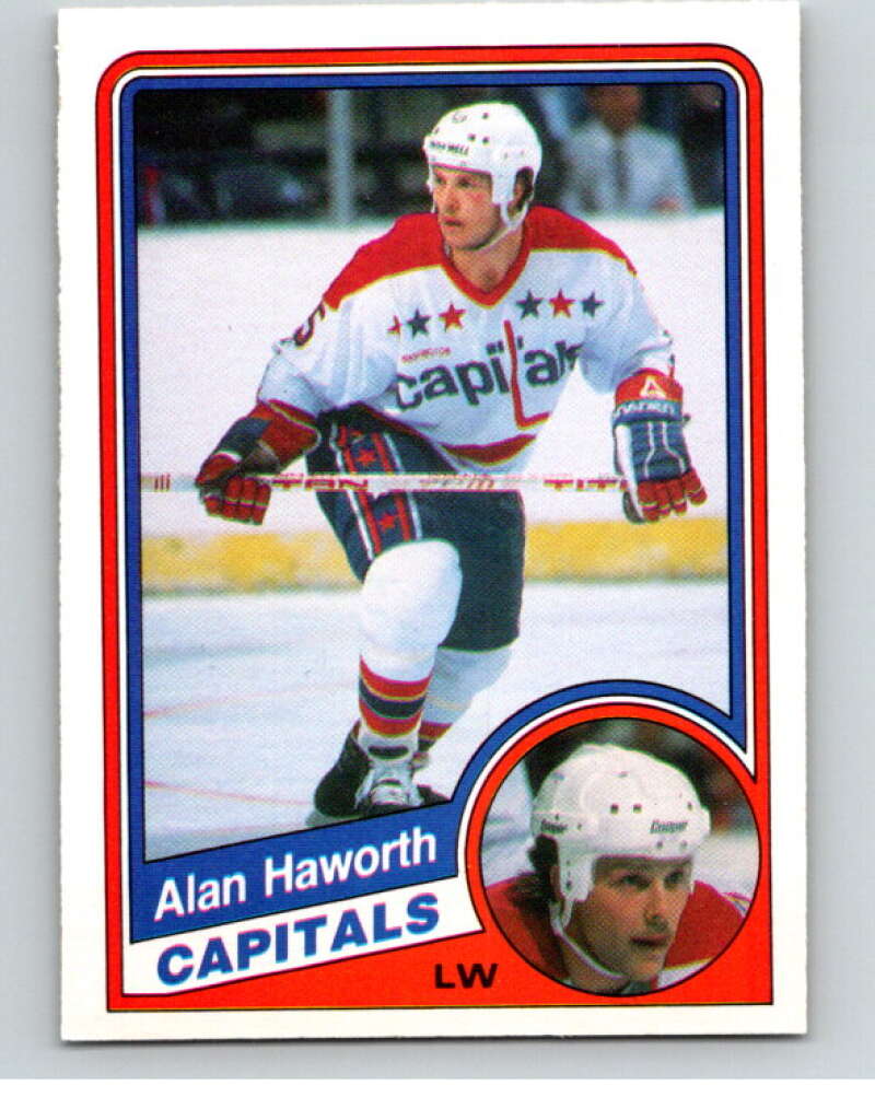 1984-85 O-Pee-Chee #199 Alan Haworth RC Rookie Washington Capitals V64270 Image 1