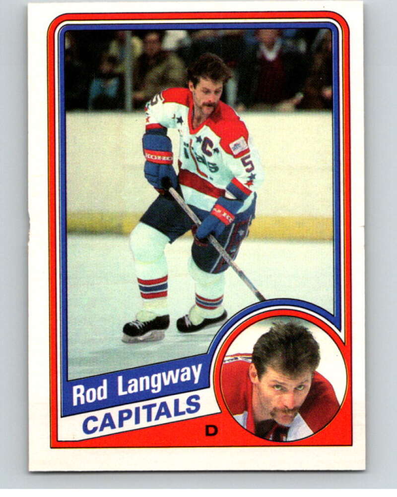 1984-85 O-Pee-Chee #202 Rod Langway Washington Capitals V64280 Image 1