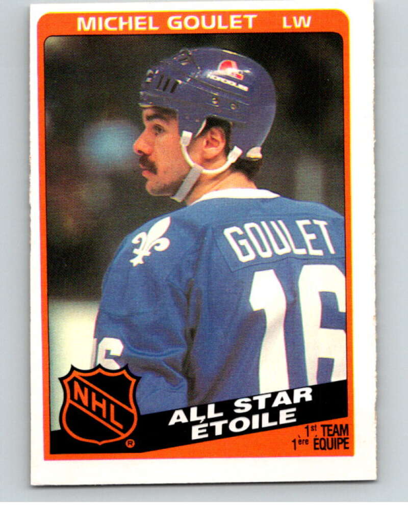 1984-85 O-Pee-Chee #207 Michel Goulet AS Quebec Nordiques V64291 Image 1