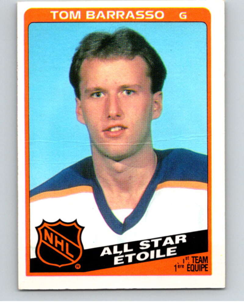 1984-85 O-Pee-Chee #212 Tom Barrasso AS Buffalo Sabres V64301 Image 1