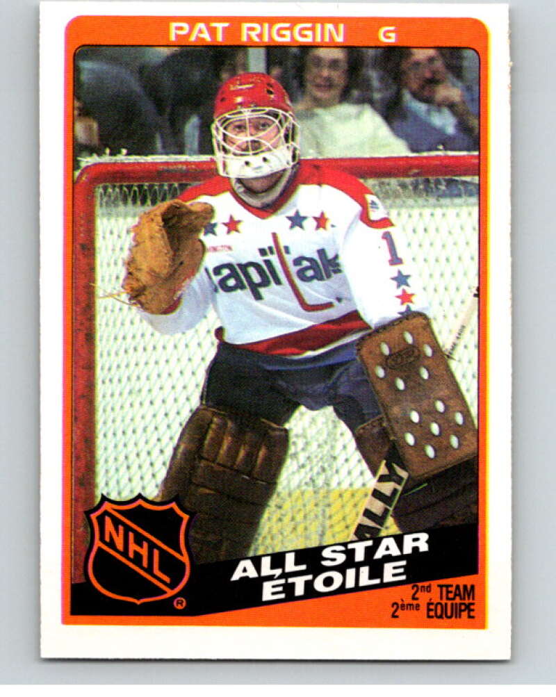 1984-85 O-Pee-Chee #218 Pat Riggin AS Washington Capitals V64318 Image 1