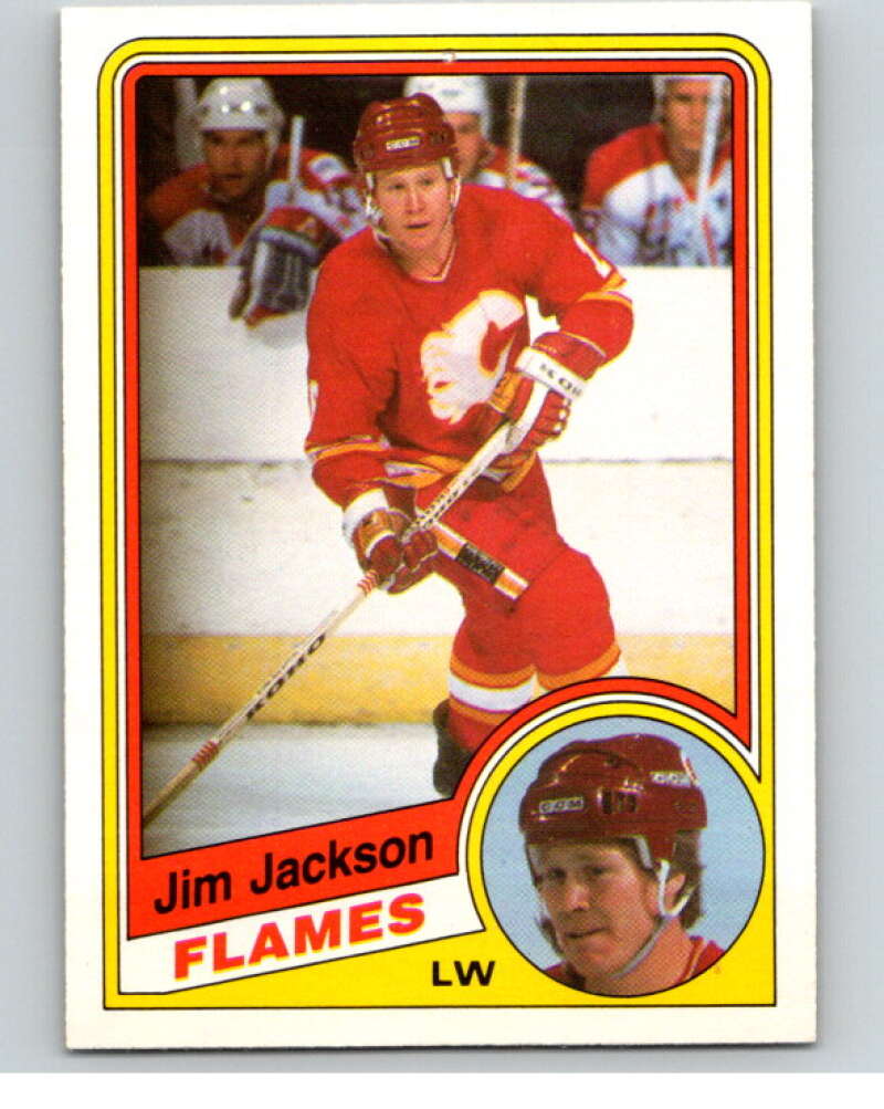 1984-85 O-Pee-Chee #225 Jim Jackson Calgary Flames V64335 Image 1
